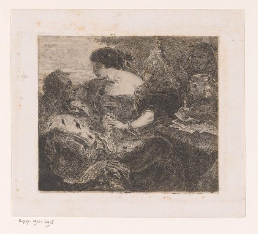 Isabella at table with Charles VI