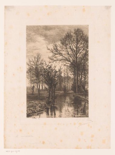 Landscape with a stream