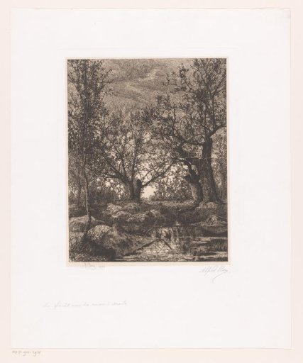 Landscape with trees and marsh