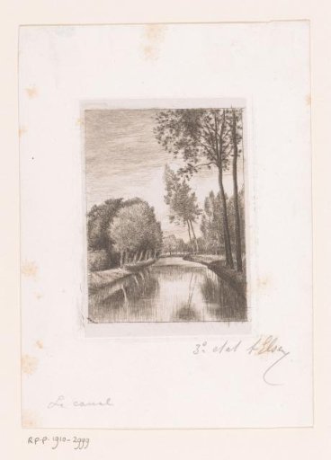 Canal with vegetation along the banks