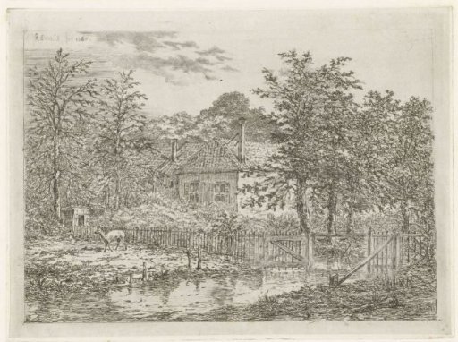 Landscape with deer