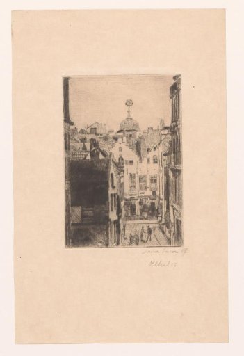 View of the Bijstandstraat in Brussels