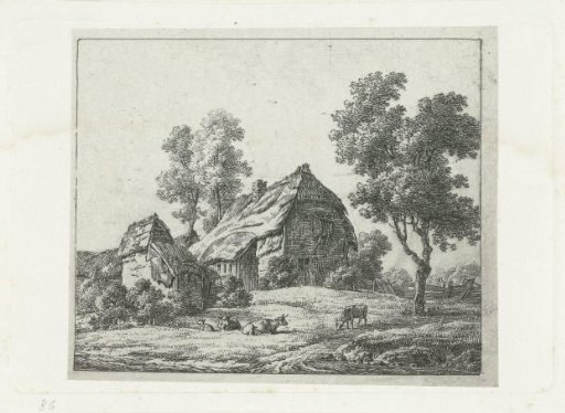 Landscape with a farm