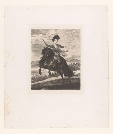 Equestrian portrait of Prince Balthasar Charles of Spain