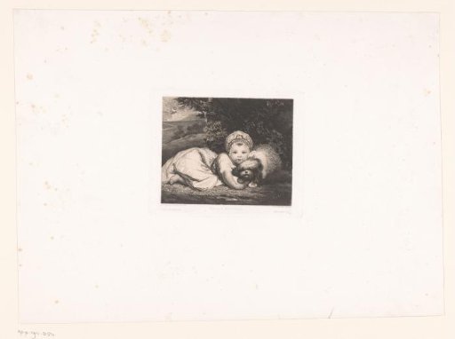 Princess Sophia Matilda of Gloucester with her little dog