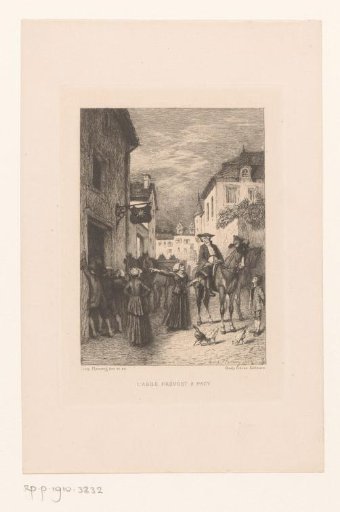 Abbé Prévost on horseback at an inn