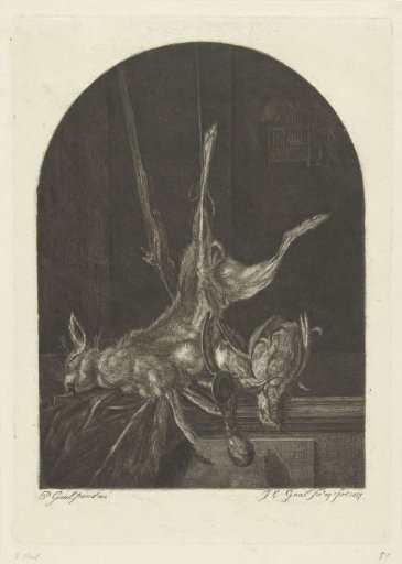 Still life with dead hare