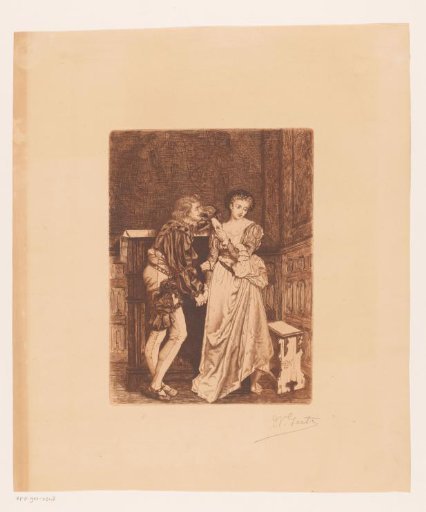 Young couple in an interior