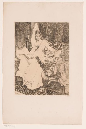 Lady and minstrel