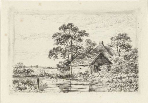 Landscape with a farmhouse