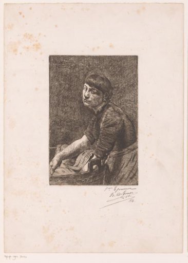 Woman at a Wash Tub