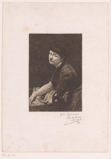 Woman at a Wash Tub