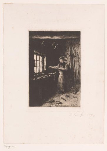 Blacksmith in His Workshop