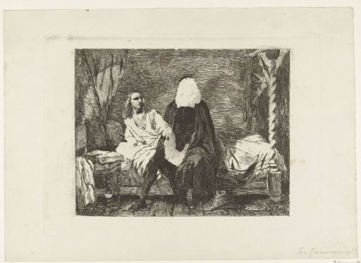 Johan and Cornelis de Witt in their room in the Gevangenpoort, 1672