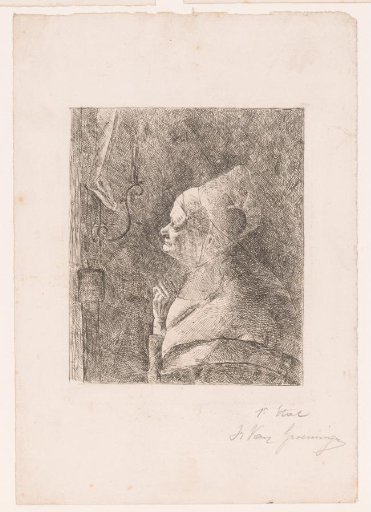 Praying Woman before a Crucifix