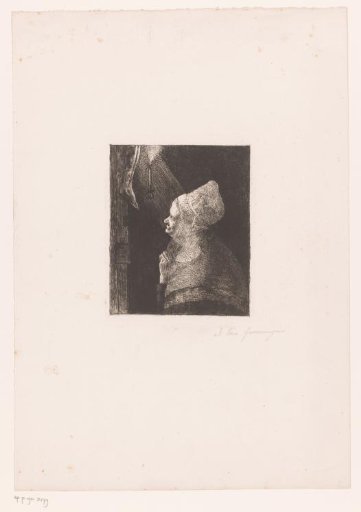 Praying Woman before a Crucifix