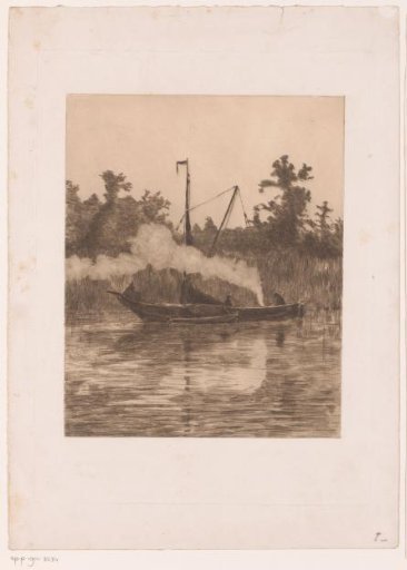 Two Boats in a Canal