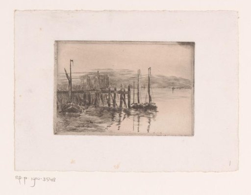Three Sailing Boats at a Pier on the Coast