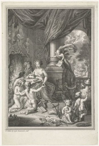 Allegory on the art of writing