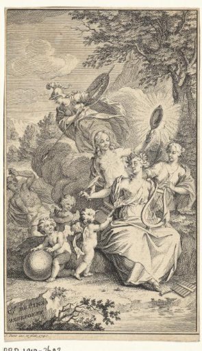 Landscape with allegorical figures