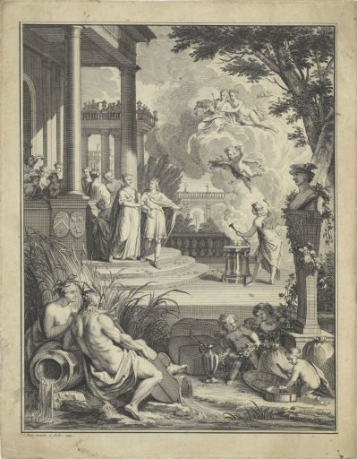 Allegorical representation on the occasion of the marriage of William Sterling and Johanna Maria Van Rijckevorsel