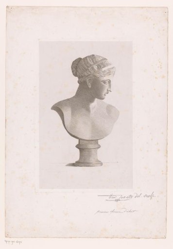 Marble bust of a woman