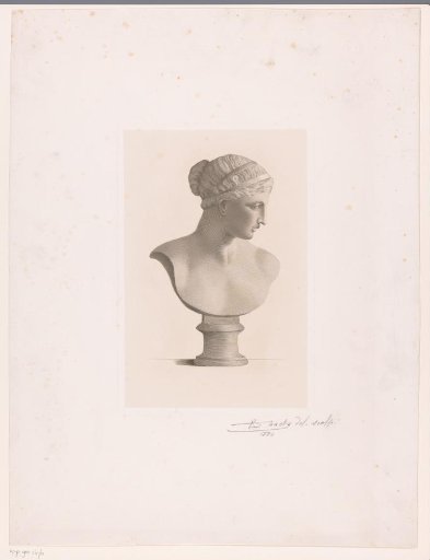 Marble bust of a woman