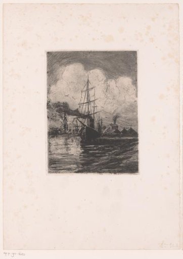 River view with steamship