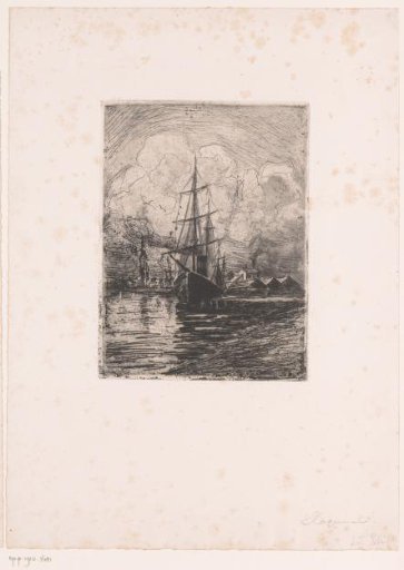 River view with steamship