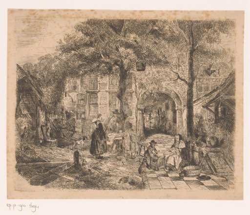 Courtyard of a Flemish inn