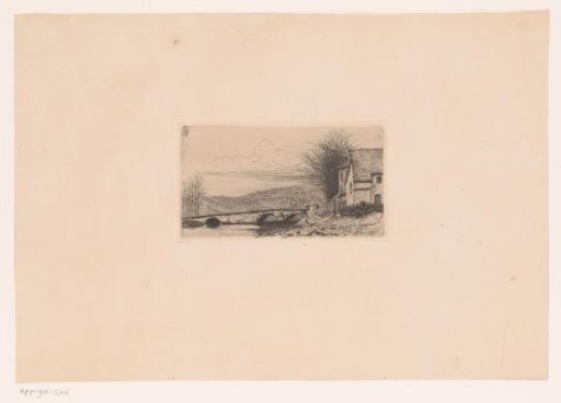 Landscape with Bridge and a House