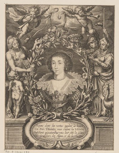 Portrait of Henriëtta Maria of France, Queen of England, Scotland and Ireland