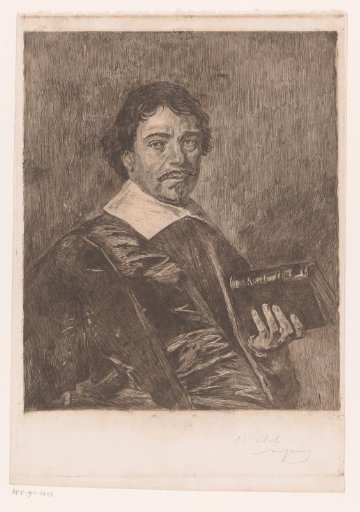 Portrait of an unknown man with book