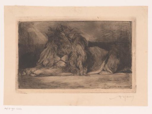 Recumbent lion