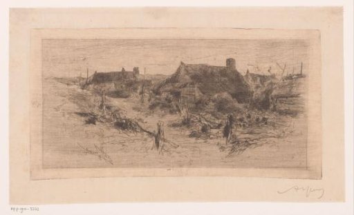 Landscape with houses