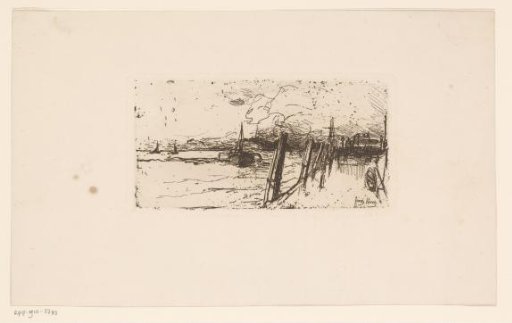 View of the water with boats and a quay
