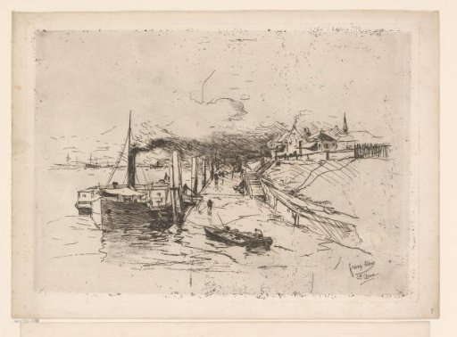 View of the harbour at Sint-Anne