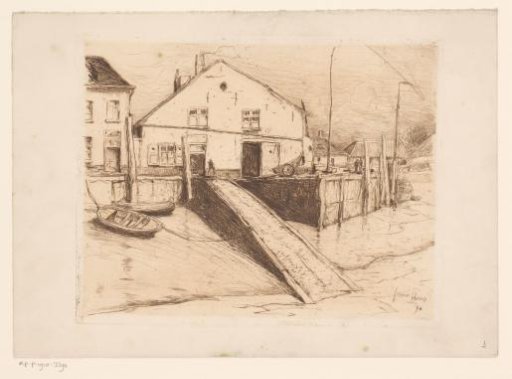 Village houses along the quay