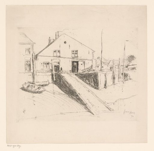 Village houses along the quay
