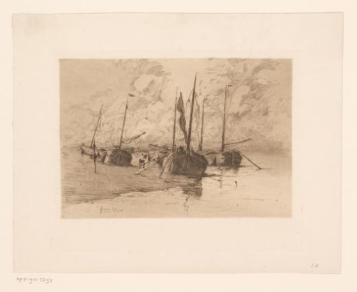 Sailing ships on the beach