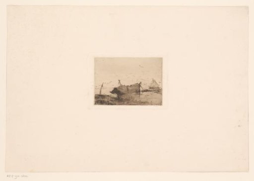 Shipwreck in the water
