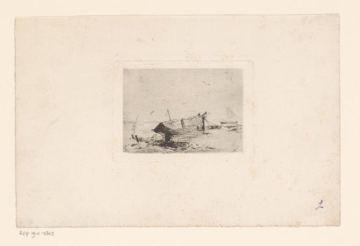 Shipwreck in the water