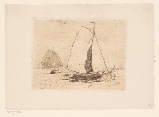Two sailing ships on the water
