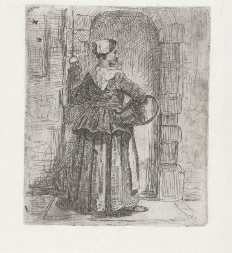Woman in seventeenth-century costume