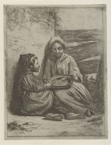 Girl and boy spooning from a bowl