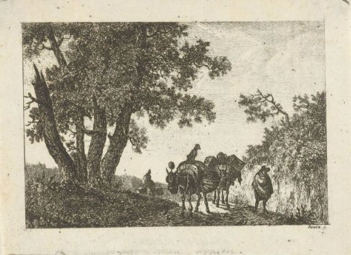 Landscape with Pack Mules and Travelers