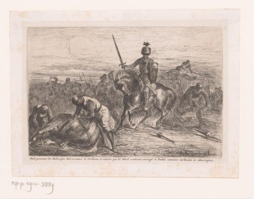 Knights fighting on a battlefield