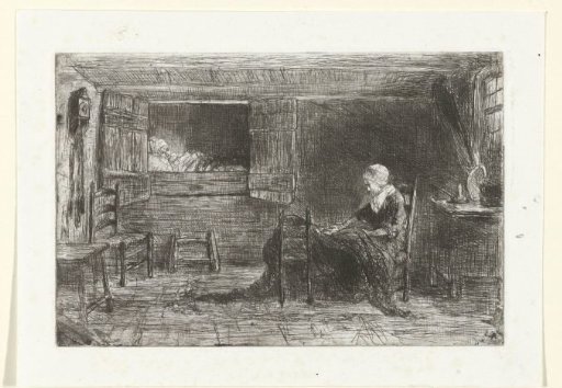 Two figures in an interior