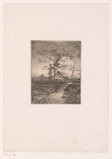 Landscape with a farmhouse