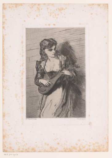 Gilline with a lute